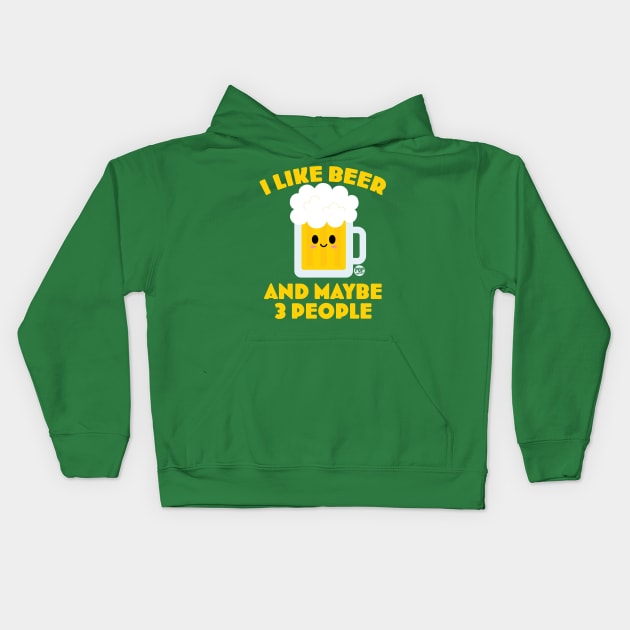 BEER Kids Hoodie by toddgoldmanart